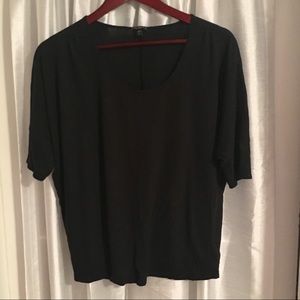 Express Essential Black Slouchy Top - Small
